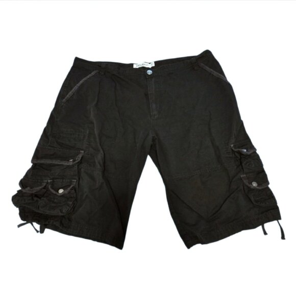 Projek Raw Men's 42 Black Denim Cargo Jean Shorts - Picture 1 of 9